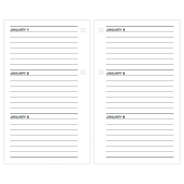 AT-A-GLANCE Desk Calendar Refill, 3.5 x 6, White Sheets, 12-Month (Jan to Dec): 2025 (E71750) - Image 2