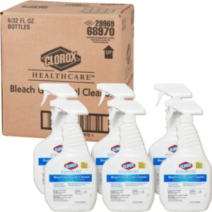 Clorox Healthcare Bleach Germicidal Cleaner, 32 oz Spray Bottle, 6/Carton (68970)