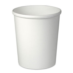 SOLO Flexstyle Double Poly Paper Containers, 32 oz, White, Paper, 25/Pack, 20 Packs/Carton (H4325U)