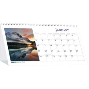 House of Doolittle Earthscapes Recycled Desk Tent Monthly Calendar, Scenic Photography, 8.5 x 4.5, White Sheets, 12-Month (Jan to Dec): 2025 (3649)