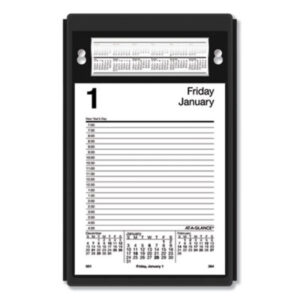 AT-A-GLANCE Pad Style Desk Calendar Refill, 5 x 8, White Sheets, 2023 (E45850)