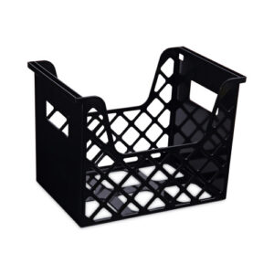 Universal Recycled Extra Capacity Desktop File Holder, Letter Size, 8.5" Long, Black (UNV08123)